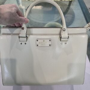 kate spade Cream  Leather Satchel